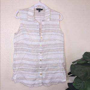 Ellen Tracy linen button-down